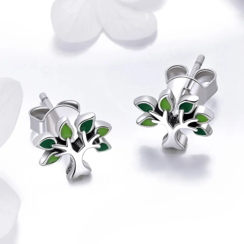 (bilde for) Pandora Style Silver Life Tree øredobber - SCE409 - Vis 2