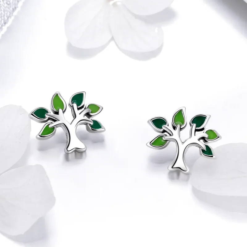 (bilde for) Pandora Style Silver Life Tree øredobber - SCE409 - Vis 4