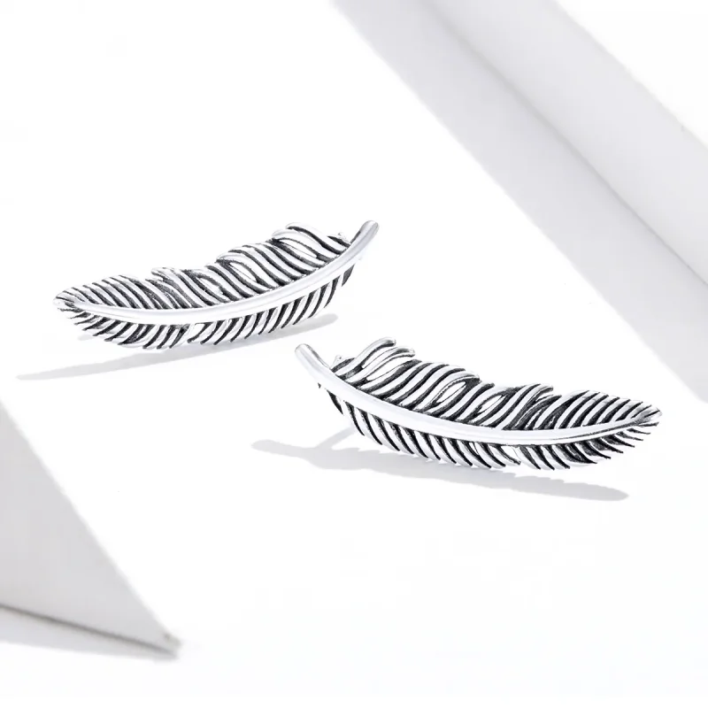 (bilde for) Pandora Style Silver Light As A Feather øredobber - SCE865 - Vis 3