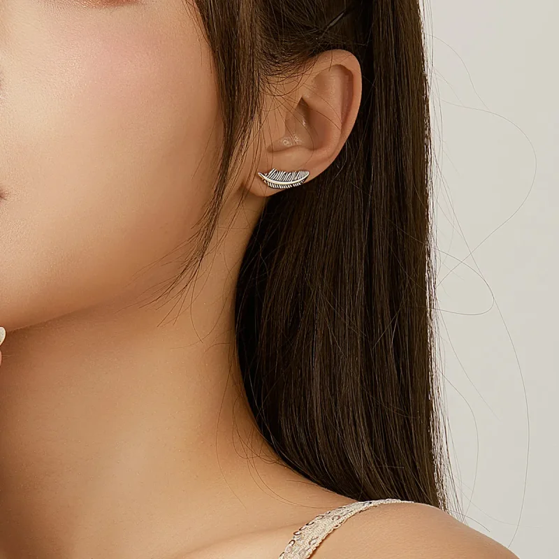 (bilde for) Pandora Style Silver Light As A Feather øredobber - SCE865 - Vis 5