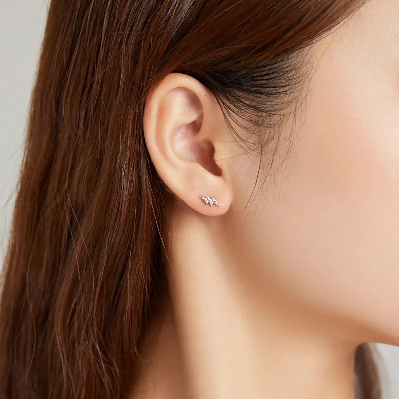 (bilde for) Pandora Style Silver Lightning Eye Stud øredobber - SCE1007 - Vis 6