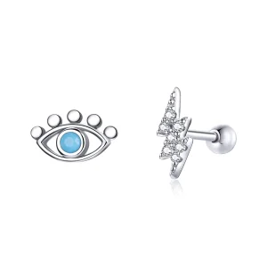 (bilde for) Pandora Style Silver Lightning Eye Stud øredobber - SCE1007