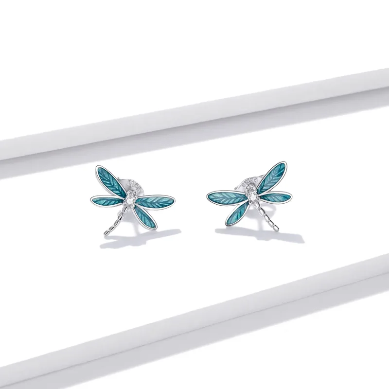 (bilde for) Pandora Style Silver Little Dragonfly ørepynt - BSE455 - Vis 2