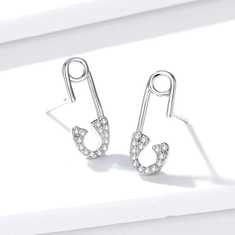 (bilde for) Pandora Style Silver Love sikkerhetsnål ørepynt - BSE284 - Vis 4