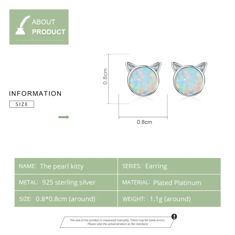 (bilde for) Pandora Style Silver Meow Star Stud øredobber - SCE538-Q - Vis 9