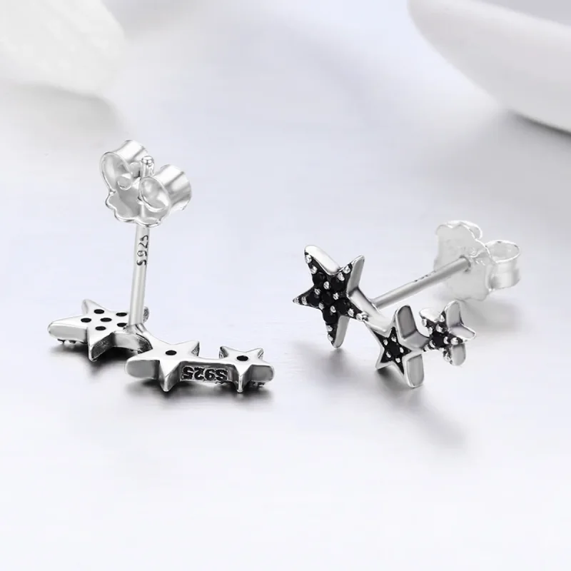 (bilde for) Pandora Style Silver Secrets of Stars ørepynt - SCE292 - Vis 6