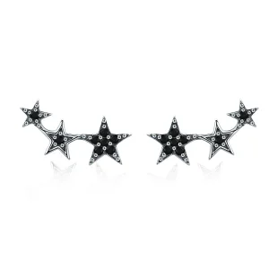 (bilde for) Pandora Style Silver Secrets of Stars ørepynt - SCE292