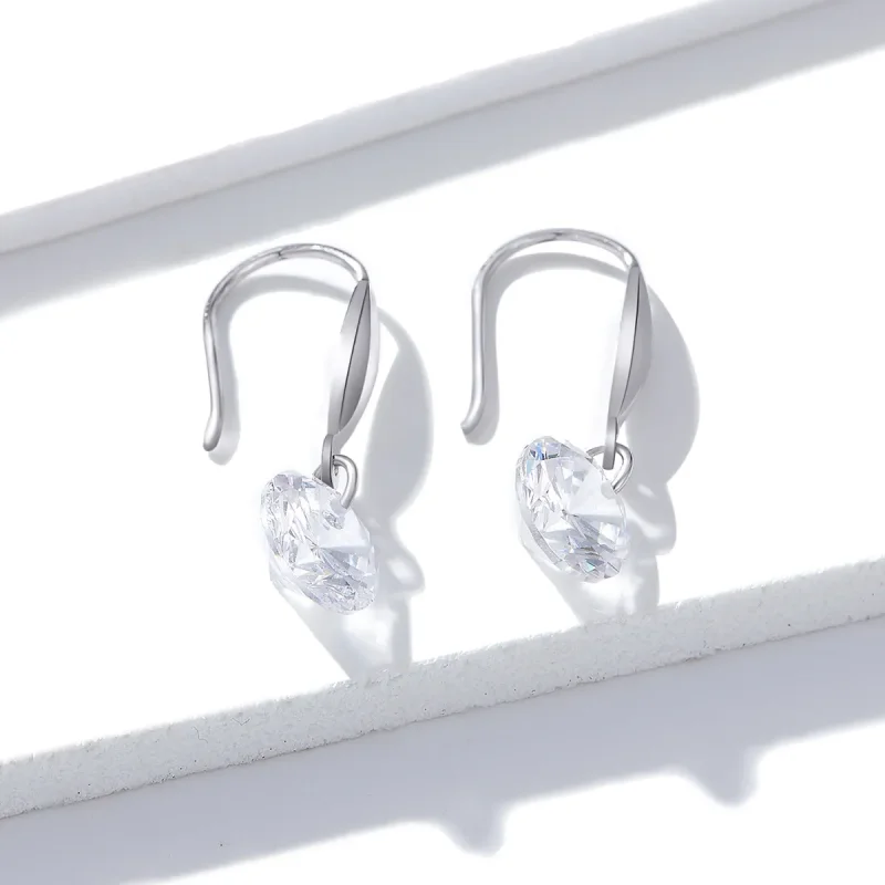 (bilde for) Pandora Style Silver Shining Girl Dingle øredobber - BSE212 - Vis 4