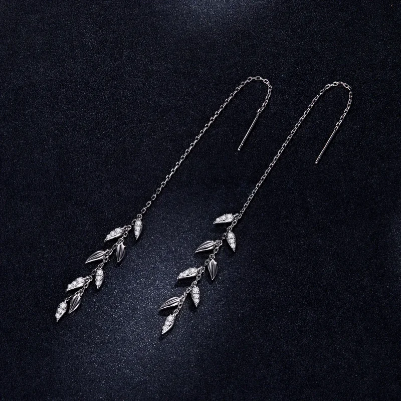 (bilde for) Pandora Style Silver Shiny Wheat Dangle øredobber - BSE447 - Vis 5