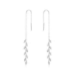 (bilde for) Pandora Style Silver Shiny Wheat Dangle øredobber - BSE447