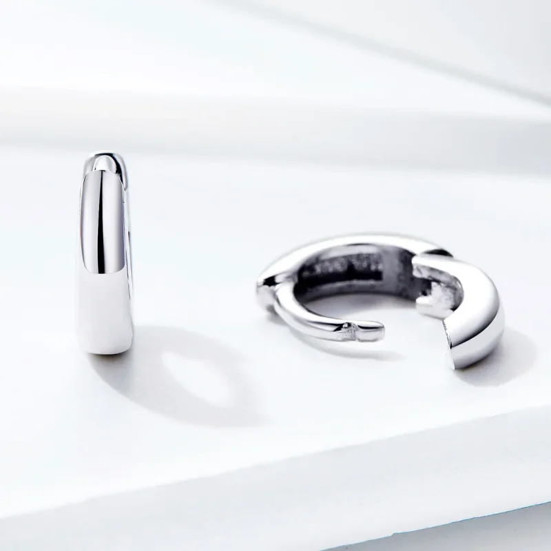 (bilde for) Pandora Style Silver Simple Dream Hoop øredobber - SCE552 - Vis 3