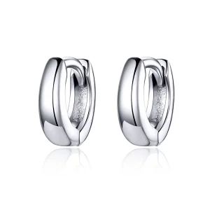 (bilde for) Pandora Style Silver Simple Dream Hoop øredobber - SCE552