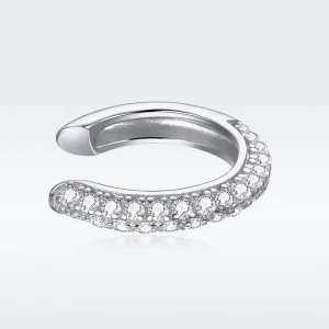 (bilde for) Pandora Style Silver Simple Ear clip - SCE996-A