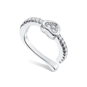 (bilde for) Pandora Style Silver Single Ear Ear clip - SCE1023