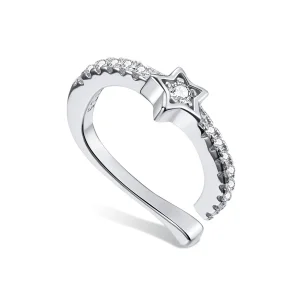 (bilde for) Pandora Style Silver Single Ear Ear clip - SCE1024