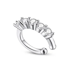 (bilde for) Pandora Style Silver Single Ear Ear clip - SCE1026