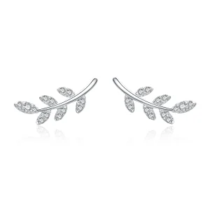 (bilde for) Pandora Style Silver Spring Leaves Stud øredobber - BSE031