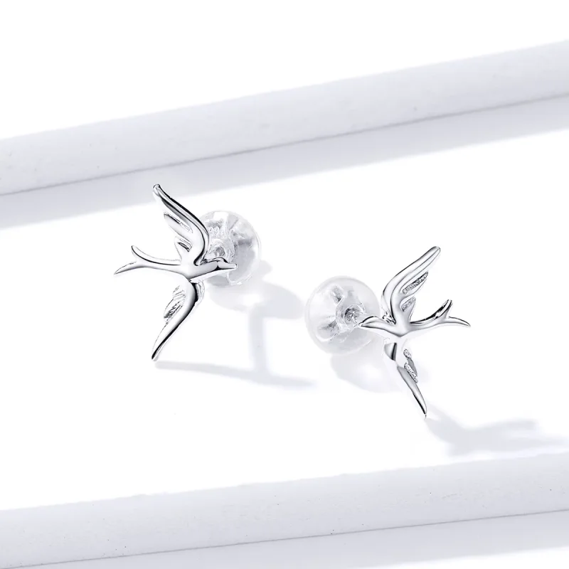 (bilde for) Pandora Style Silver Spring Swallow Stud øredobber - BSE302 - Vis 2