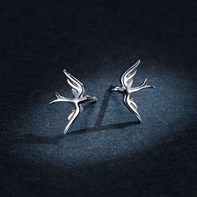 (bilde for) Pandora Style Silver Spring Swallow Stud øredobber - BSE302 - Vis 5