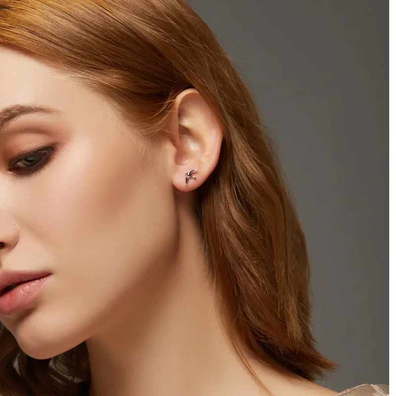 (bilde for) Pandora Style Silver Spring Swallow Stud øredobber - BSE302 - Vis 9
