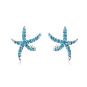 (bilde for) Pandora Style Silver Starfish Stud øredobber - BSE136