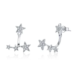 (bilde for) Pandora Style Silver Stars øredobber - SCE448