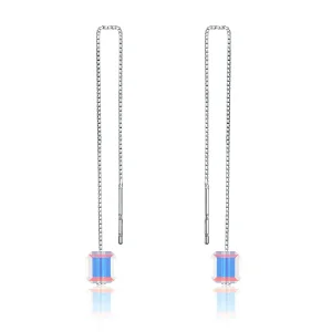 (bilde for) Pandora Style Silver Tears In The Ocean Depth Hengende øredobber - SCE501