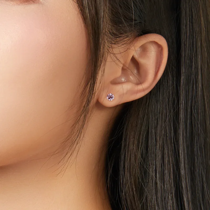 (bilde for) Pandora Style Sølv Birthstone June Stud øredobber - SCE862-6 - Vis 2