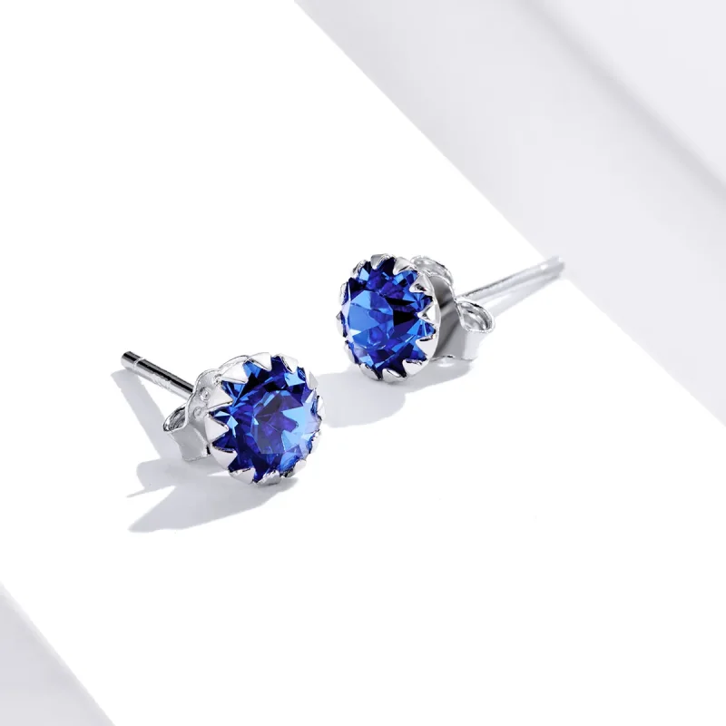 (bilde for) Pandora Style Sølv Birthstone September Stud øredobber - SCE862-9 - Vis 4