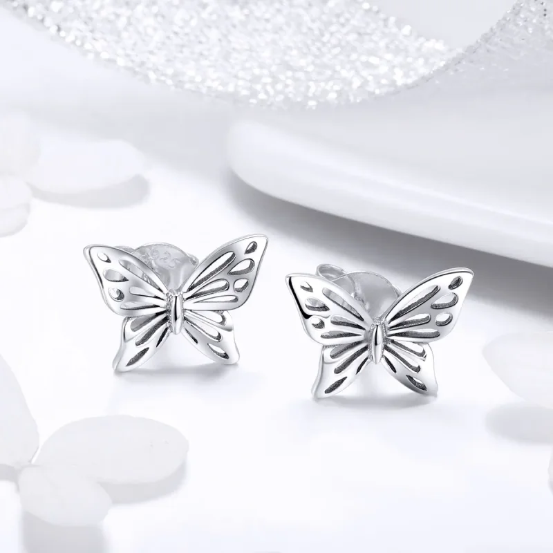(bilde for) Pandora Style Sølv Butterfly Dream øredobber - SCE452 - Vis 2