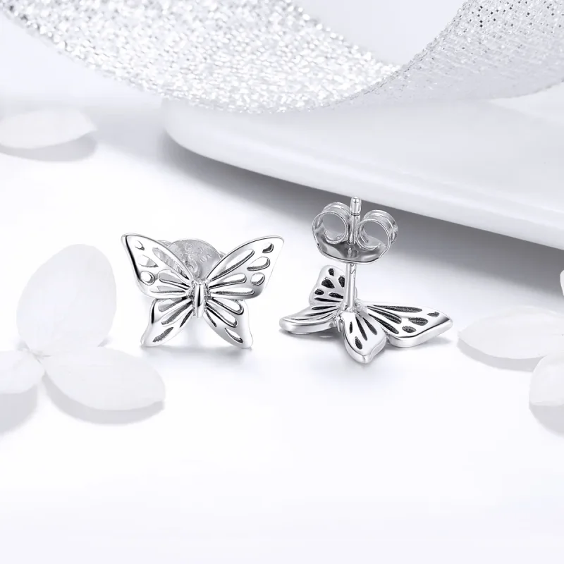 (bilde for) Pandora Style Sølv Butterfly Dream øredobber - SCE452 - Vis 4