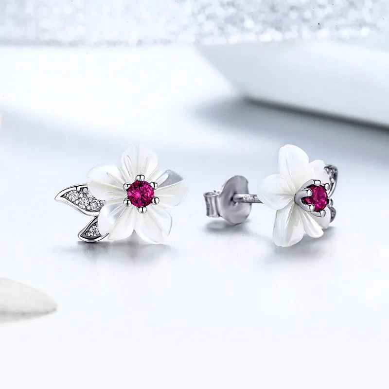 (bilde for) Pandora Style Sølv Cherry Blossom Stud øredobber - BSE055 - Vis 3