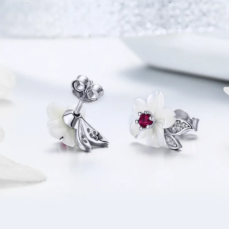 (bilde for) Pandora Style Sølv Cherry Blossom Stud øredobber - BSE055 - Vis 4