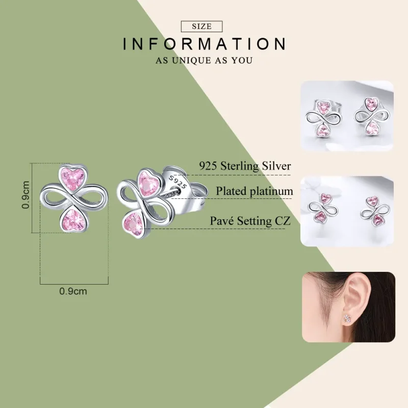 (bilde for) Pandora Style Sølv Endless Love Stud øredobber - SCE455 - Vis 4