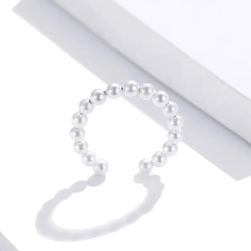 (bilde for) Pandora Style Sølv enkel perle Øreklips - SCE1010 - Vis 4