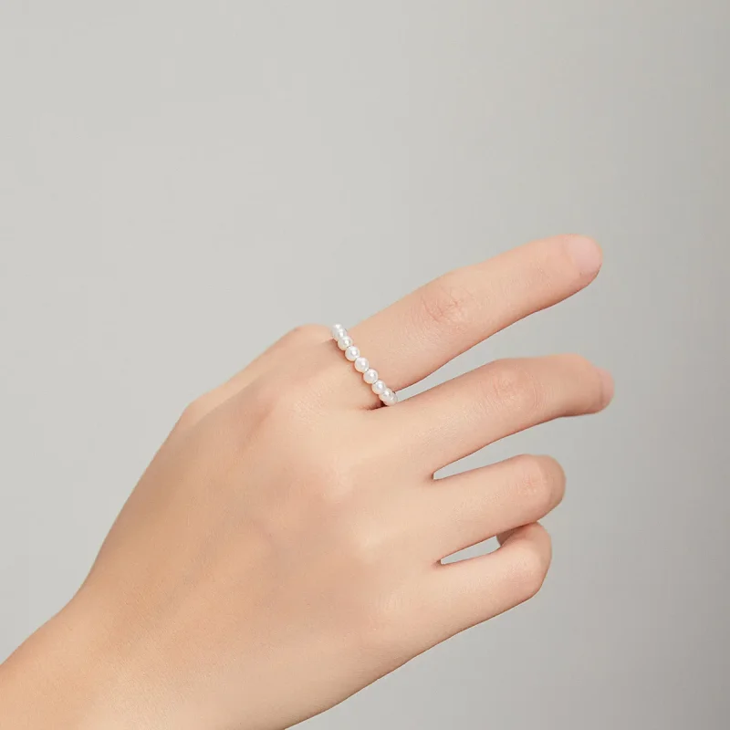 (bilde for) Pandora Style Sølv enkel perle Øreklips - SCE1010 - Vis 10