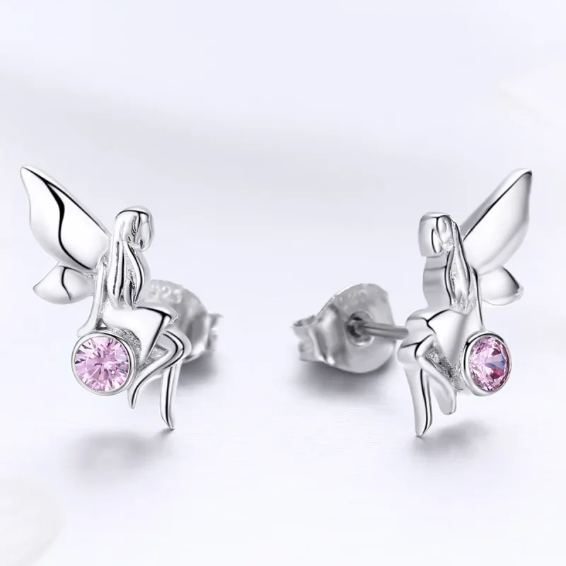 (bilde for) Pandora Style Sølv Flower Fairy øredobber - SCE395 - Vis 2