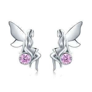 (bilde for) Pandora Style Sølv Flower Fairy øredobber - SCE395