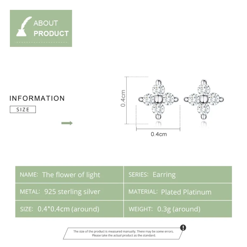 (bilde for) Pandora Style Sølv Flower of Light ørepynt - SCE648 - Vis 8