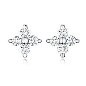 (bilde for) Pandora Style Sølv Flower of Light ørepynt - SCE648