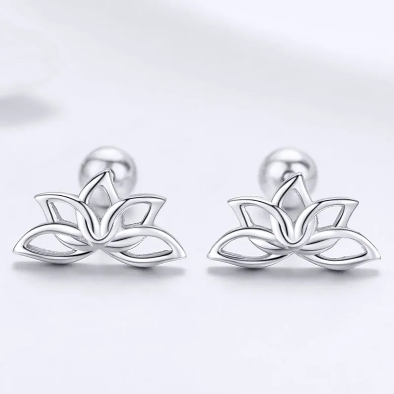(bilde for) Pandora Style Sølv Fresh Lotus Stud øredobber - BSE024 - Vis 2