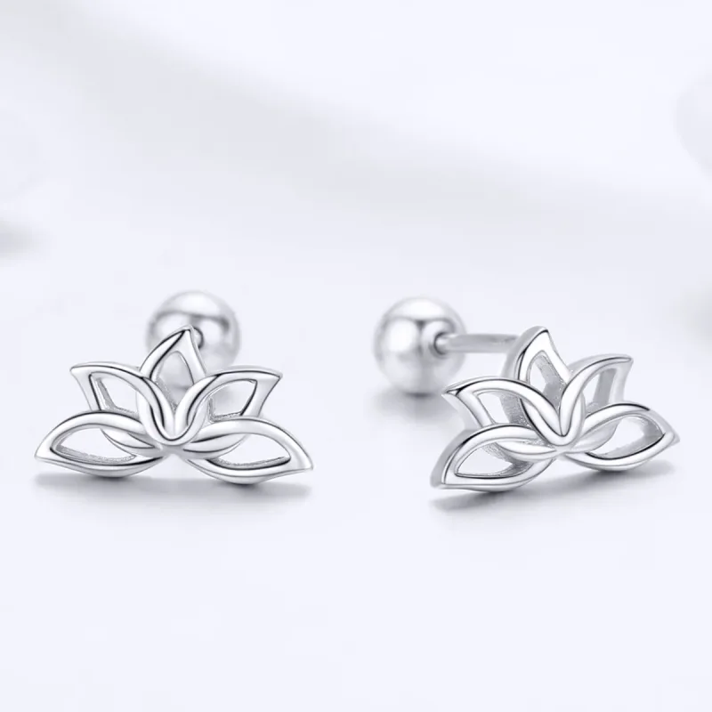(bilde for) Pandora Style Sølv Fresh Lotus Stud øredobber - BSE024 - Vis 3