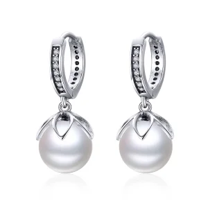 (bilde for) Pandora Style Sølv Gentle Love Hengende øredobber - SCE482