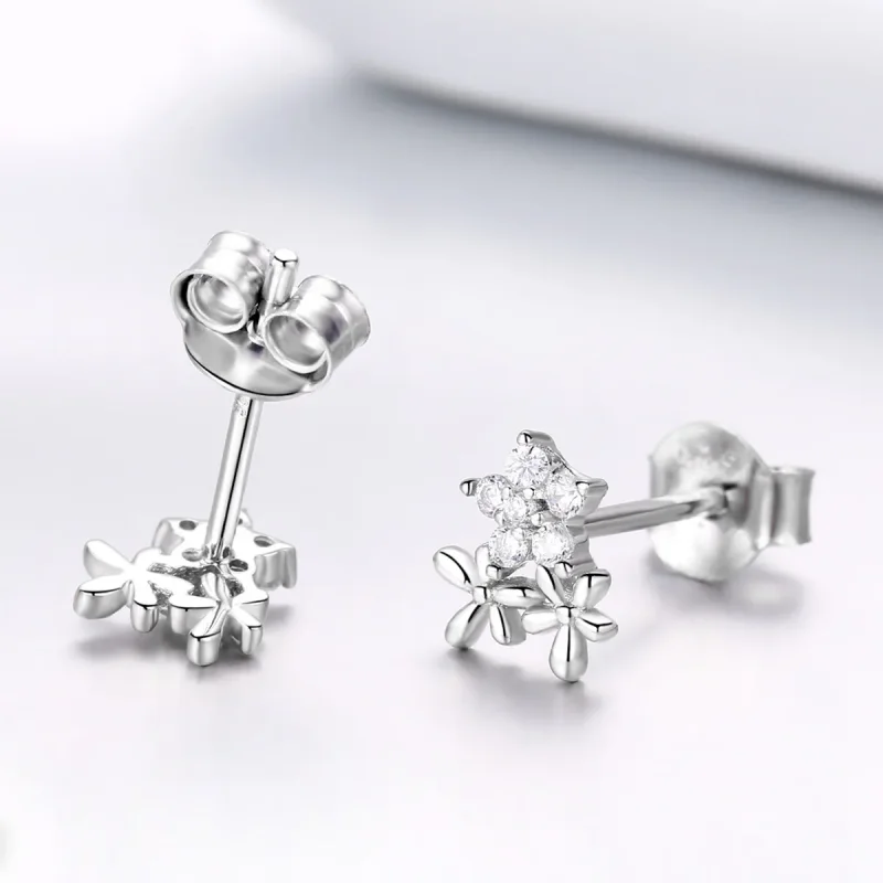 (bilde for) Pandora Style sølv Gypsophila øredobber - BSE030 - Vis 2