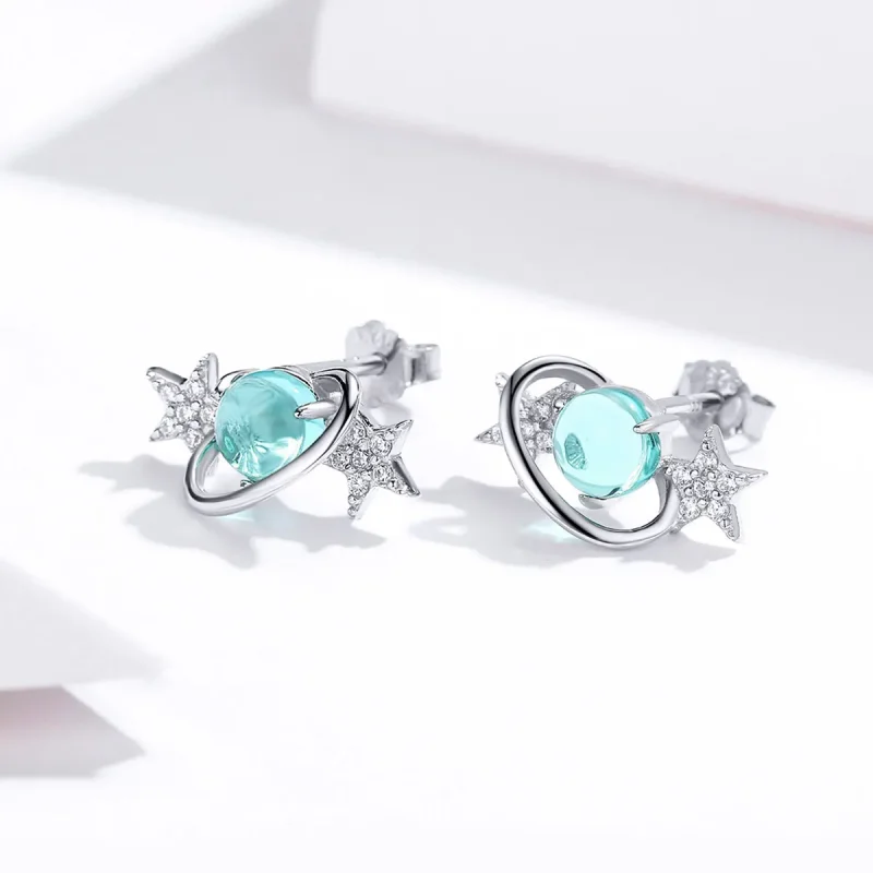 (bilde for) Pandora Style Sølv Interstellar Stud øredobber - SCE701 - Vis 2