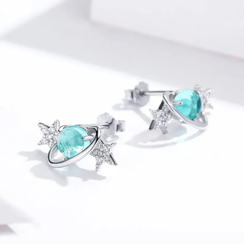 (bilde for) Pandora Style Sølv Interstellar Stud øredobber - SCE701 - Vis 4