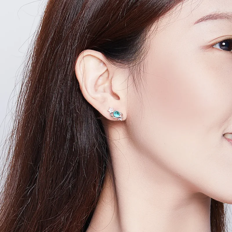 (bilde for) Pandora Style Sølv Interstellar Stud øredobber - SCE701 - Vis 6