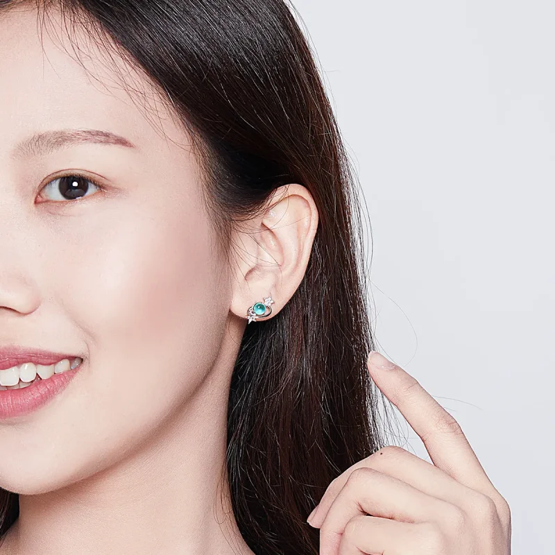 (bilde for) Pandora Style Sølv Interstellar Stud øredobber - SCE701 - Vis 8