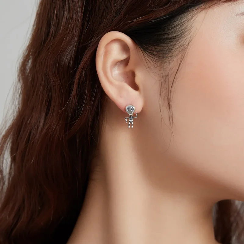 (bilde for) Pandora Style Sølv Kule Skeleton Stud øredobber - SCE1110 - Vis 7