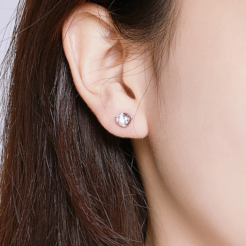 (bilde for) Pandora Style Sølv kyssende Fish Stud øredobber - BSE204 - Vis 7